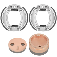 For 88-02 Yamaha Blaster 200 YFS200 Front Brake Shoes + Sintered Rear Brake Pad 6B93BC-57