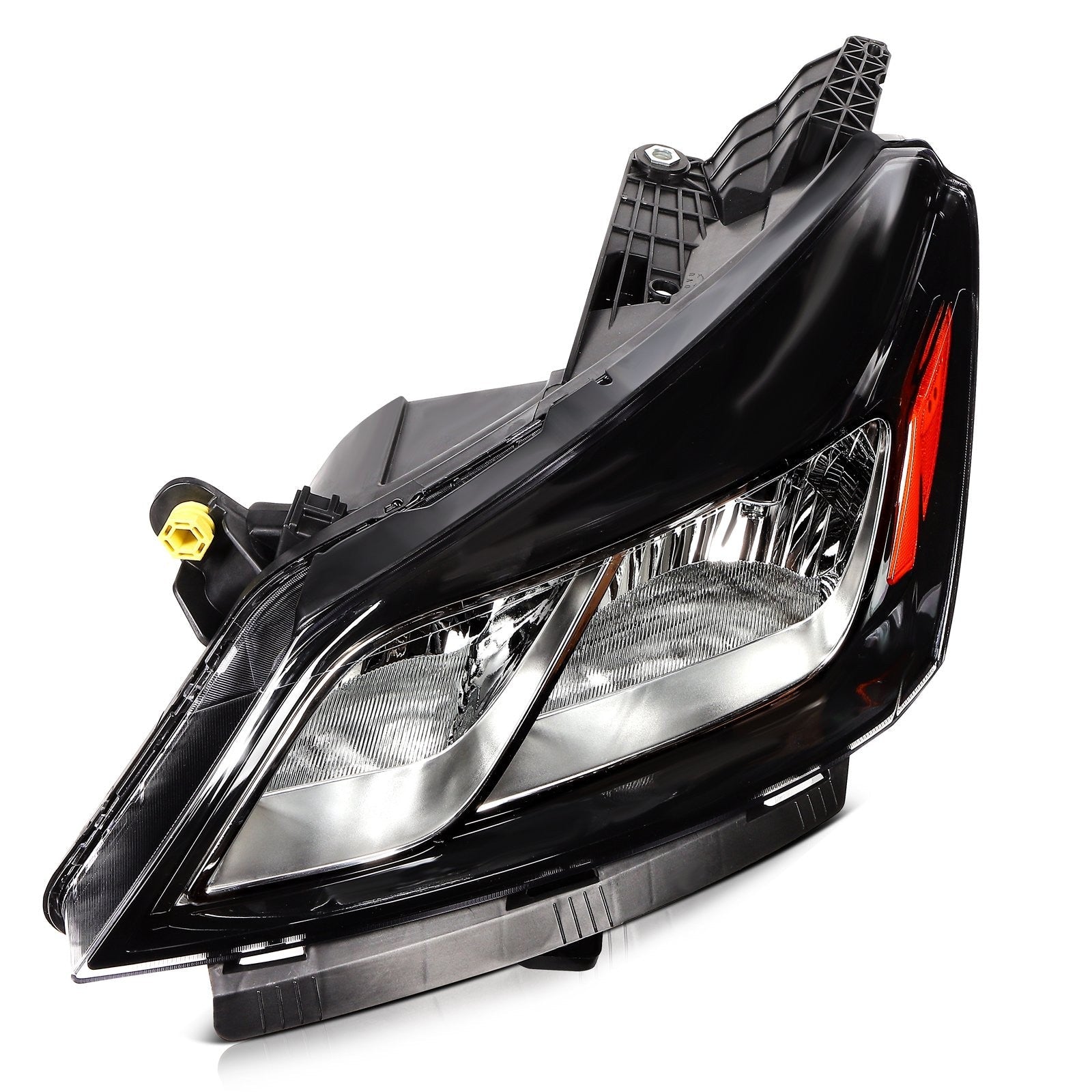 Pair Kit Headlights Assembly For 2013-2017 Chevrolet Traverse 3.6L Black Amber 6B93BC-57