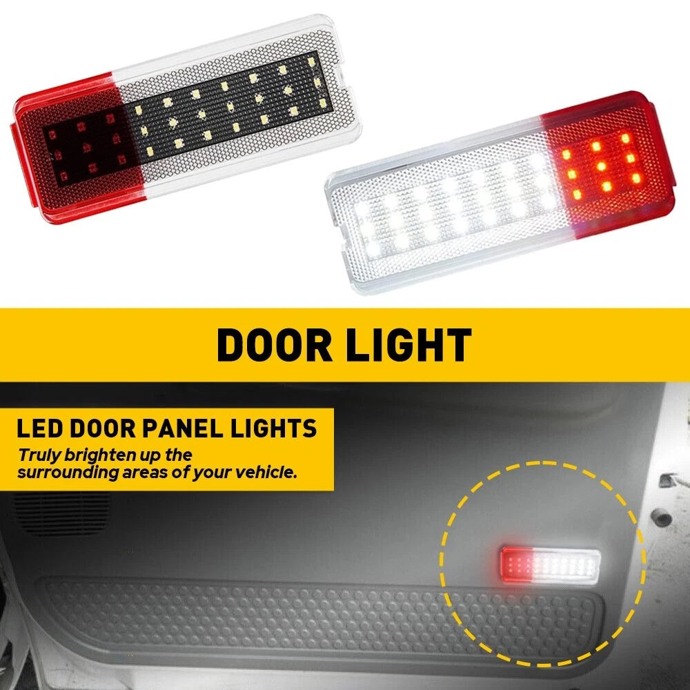 2X 30 LED Inside Door Light Clear Red Lens For 1999-2007 Ford F250 F350 F450 EOA 6B93BC-57