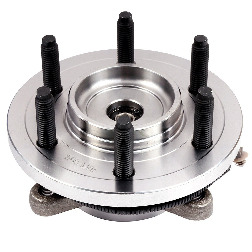 1Pc Wheel Hub Bearing Assembly Front 4WD For 2009 2010 Ford F150 6 Lug w/ ABS 6B93BC-57