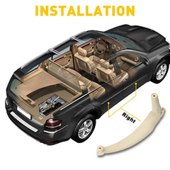 For BMW 2007-2014 E70 Right X5 Passenger Inner Door Panel Handle Pull Trim Cover 6B93BC-57