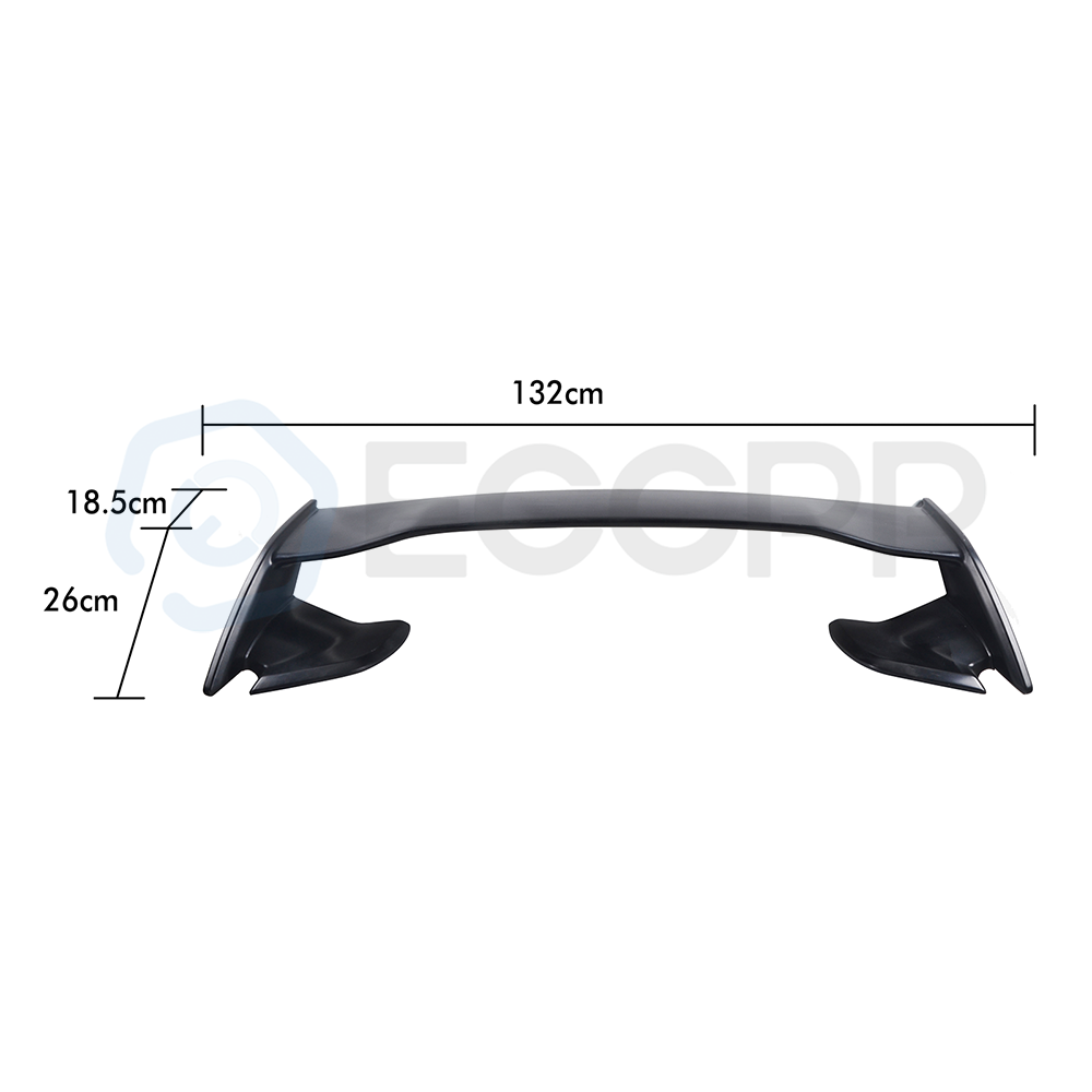 For 15-21 Subaru WRX STI Rear Trunk Lip Painted Black 6B93BC-57