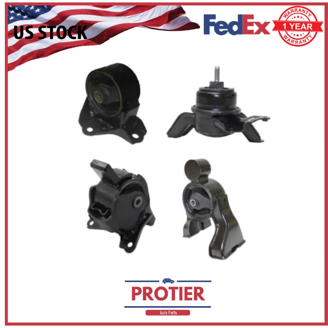 Motor & Trans Mount 4PCS Fit 11-14 Hyundai Sonata 2.4L Auto Trans w/o Sport Susp 6B93BC-57