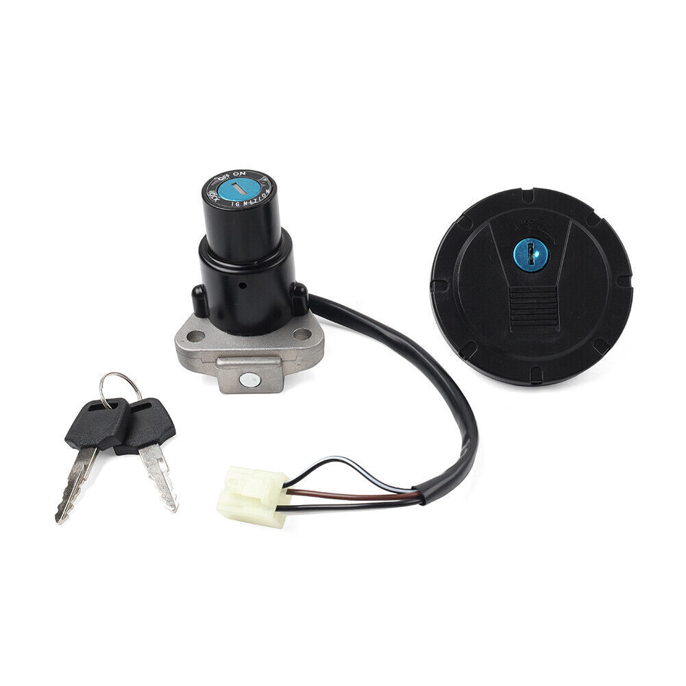 4 Pin Ignition Switch Fuel Gas Tank Cap Lock Set for Kawasaki KLR650 2008-2018 6B93BC-57