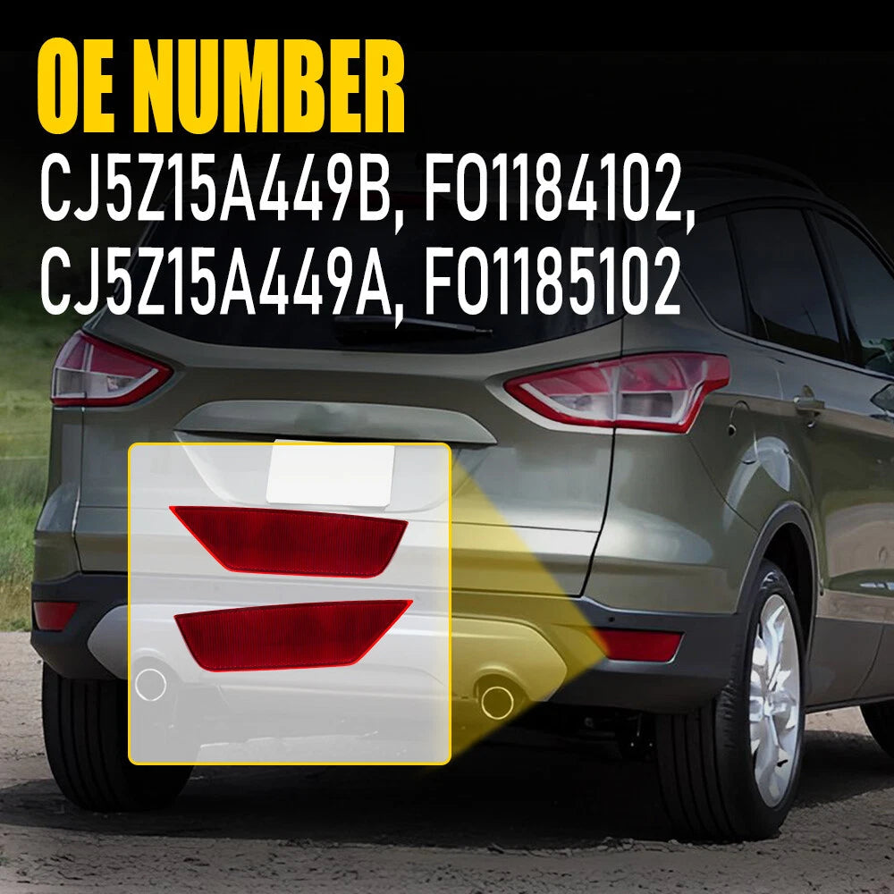 LH RH Rear Bumper Reflector For 2013-19 Ford Escape CJ5Z15A449A CJ5Z15A449B EOA 6B93BC-57