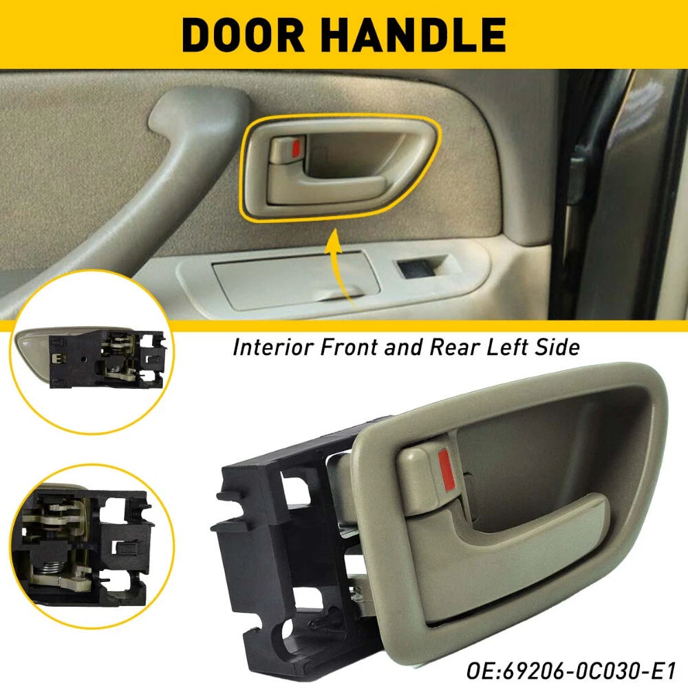 FOR Toyota Sequoia 01-07 Left LH Interior Door Inner Handle Cover Front Rear EOA 6B93BC-57