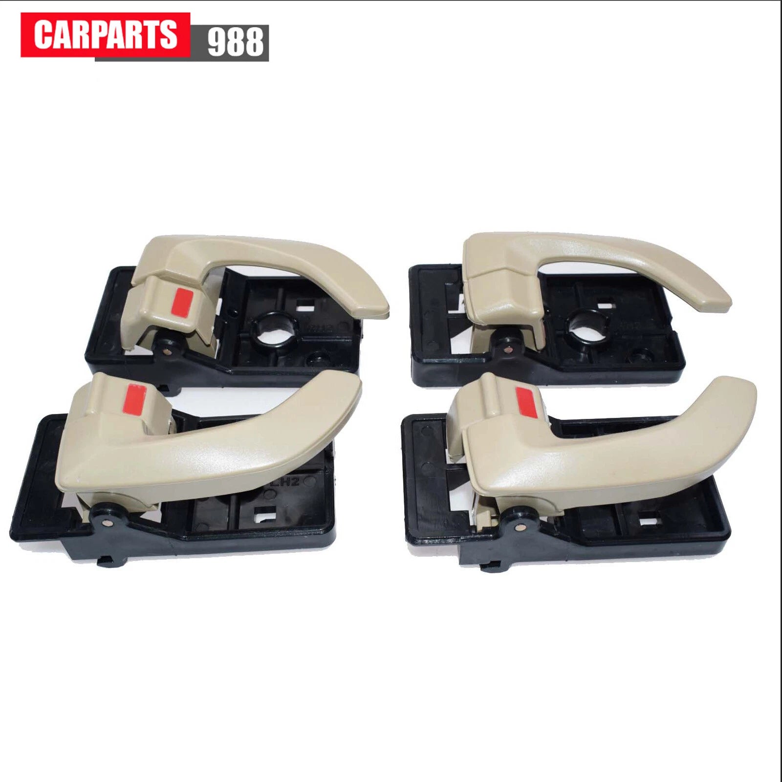 4Pcs Inside Door Handle Beige Front Rear Left Right For 2005-2009 Hyundai Tucson 6B93BC-57