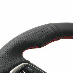 Hand-Sewing Black PU Leather Steering Wheel Covers Wrap For Nissan GTR GT-R