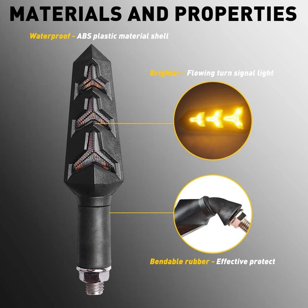 LED Motorcycle Turn Signals Blinker Lights Amber For Suzuki DRZ400s DRZ400sm 6B93BC-57
