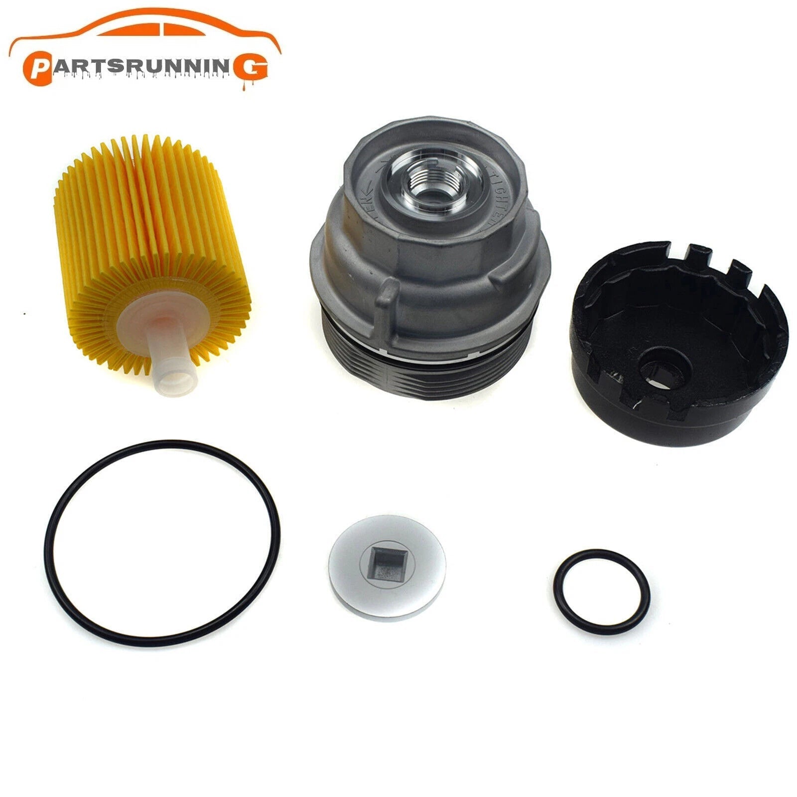 Oil Filter Housing Cap + Cap Plug +Wrench + Filter For Toyota Lexus ES300h ES350 6B93BC-57