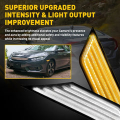 For 16-21 Honda Civic LED Smoke Side Marker Signal Switchback Lights Sequential 6B93BC-57