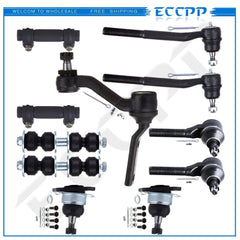11pcs Front Tie Rod Ends Sway Bars For Chevrolet S10 Blazer GMC Sonoma Jimmy