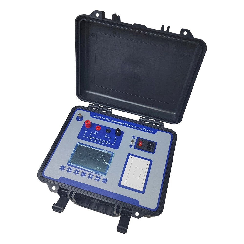 JH2810 1mA~10A Milli Ohm Meter Transformer DC Winding Resistance Tester