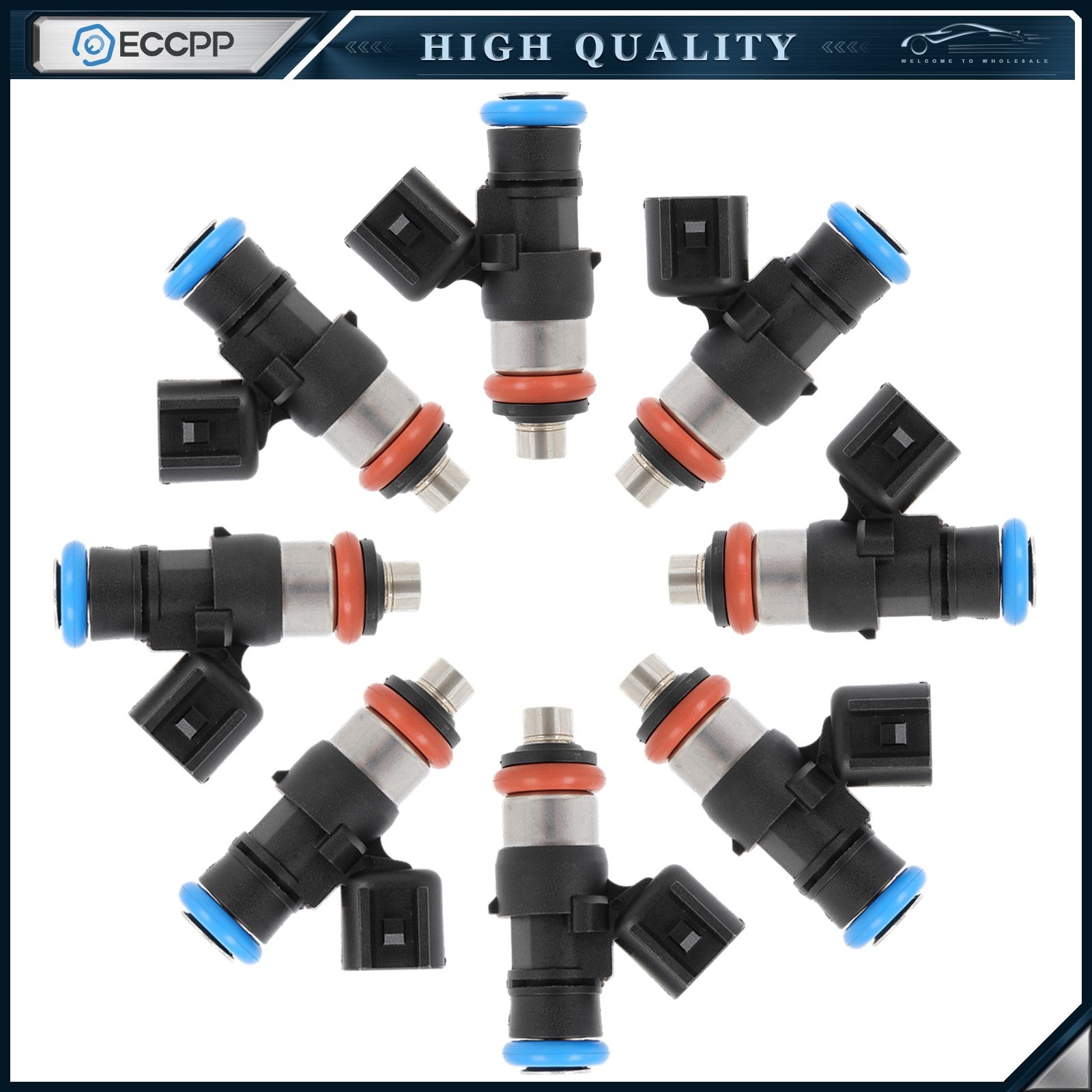 For Chevrolet Camaro Corvette SS Pontiac G8 6.2L 8pcs Fuel Injectors 12576341 6B93BC-57