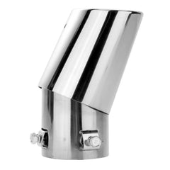 Car Exhaust Pipe Tip Rear Tail Throat Muffler Stainless Steel Round Accessory EJ 6B93BC-57