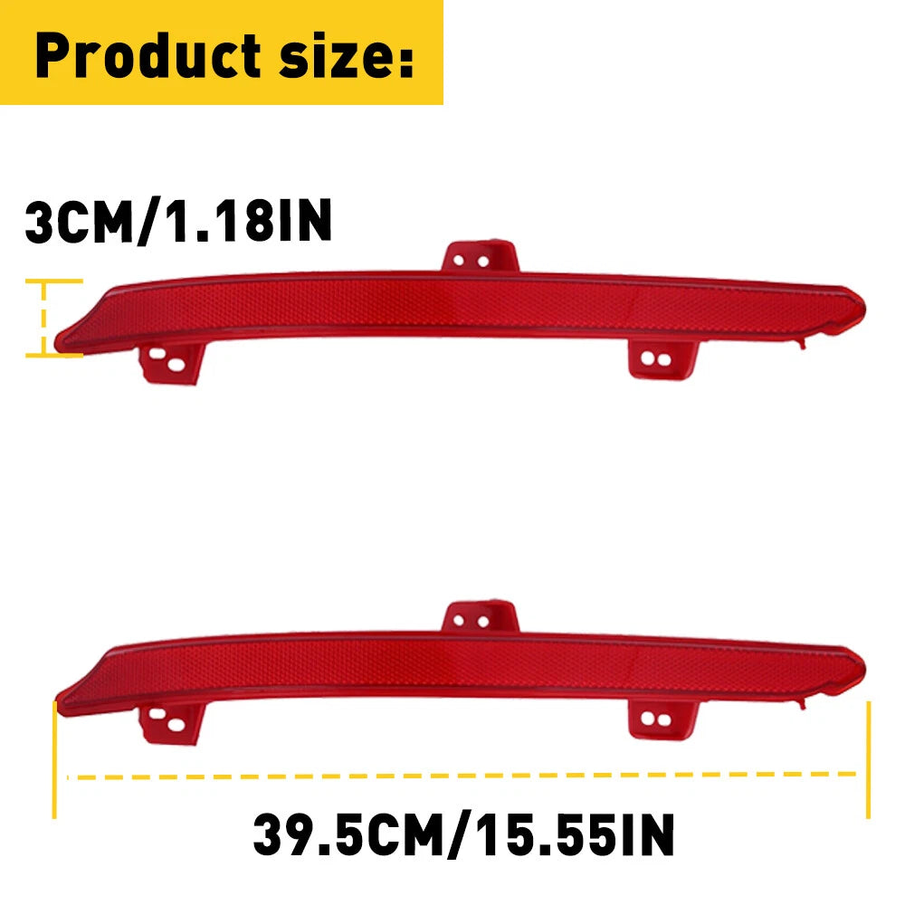 2X Right Left Rear Bumper Lamp Reflector Light Marker For Honda Accord 2018-2022 6B93BC-57