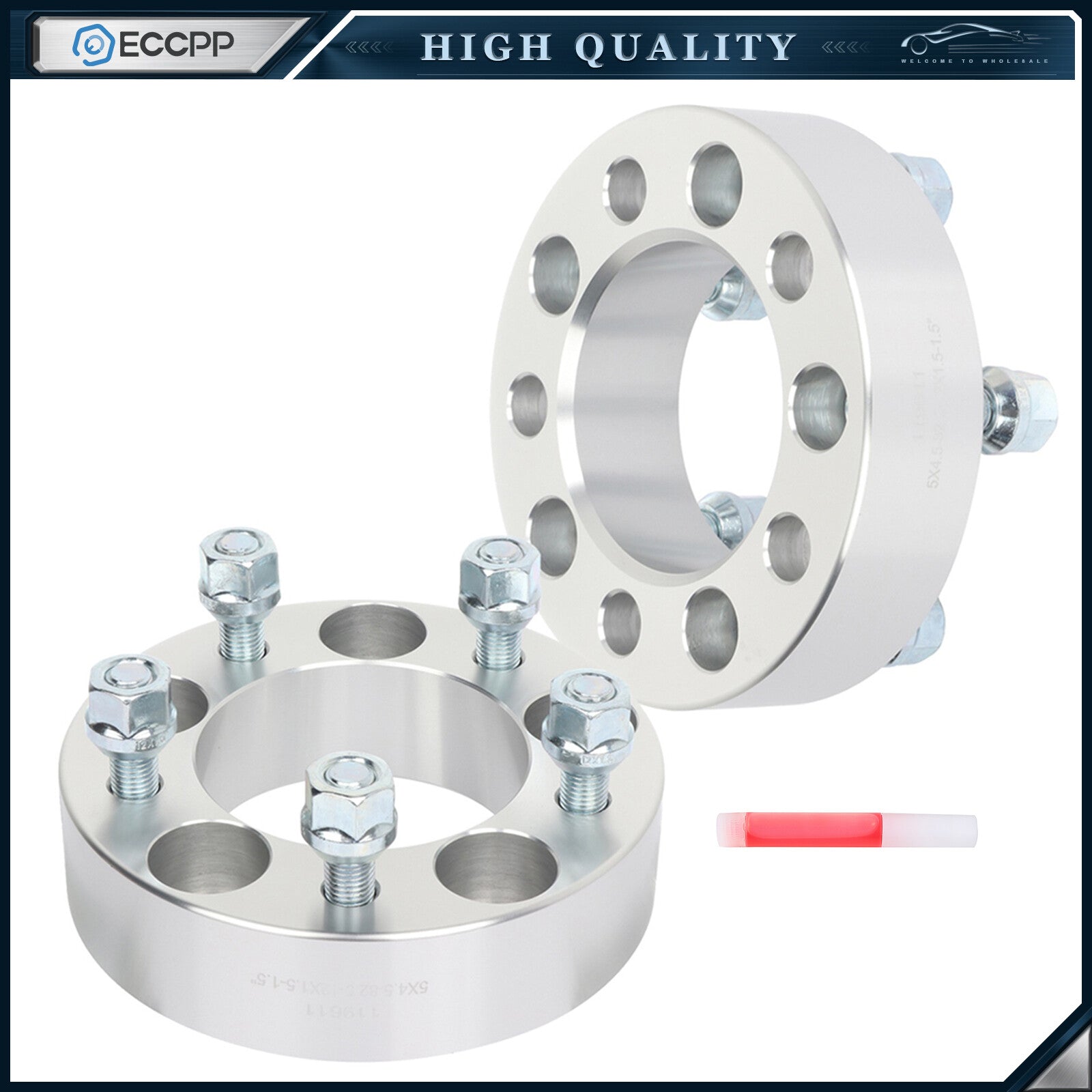 2 Pcs 1.5" 5x114.3 Wheel Spacers 12x1.5 For 2006-2022 Honda Civic Accord Mazda 3 6B93BC-57