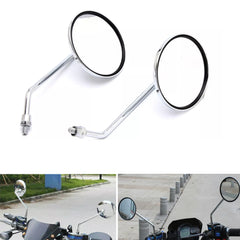 Chrome Motorcycle Rearview Side Mirrors For Honda CB 350 450 500 550 600 650 900