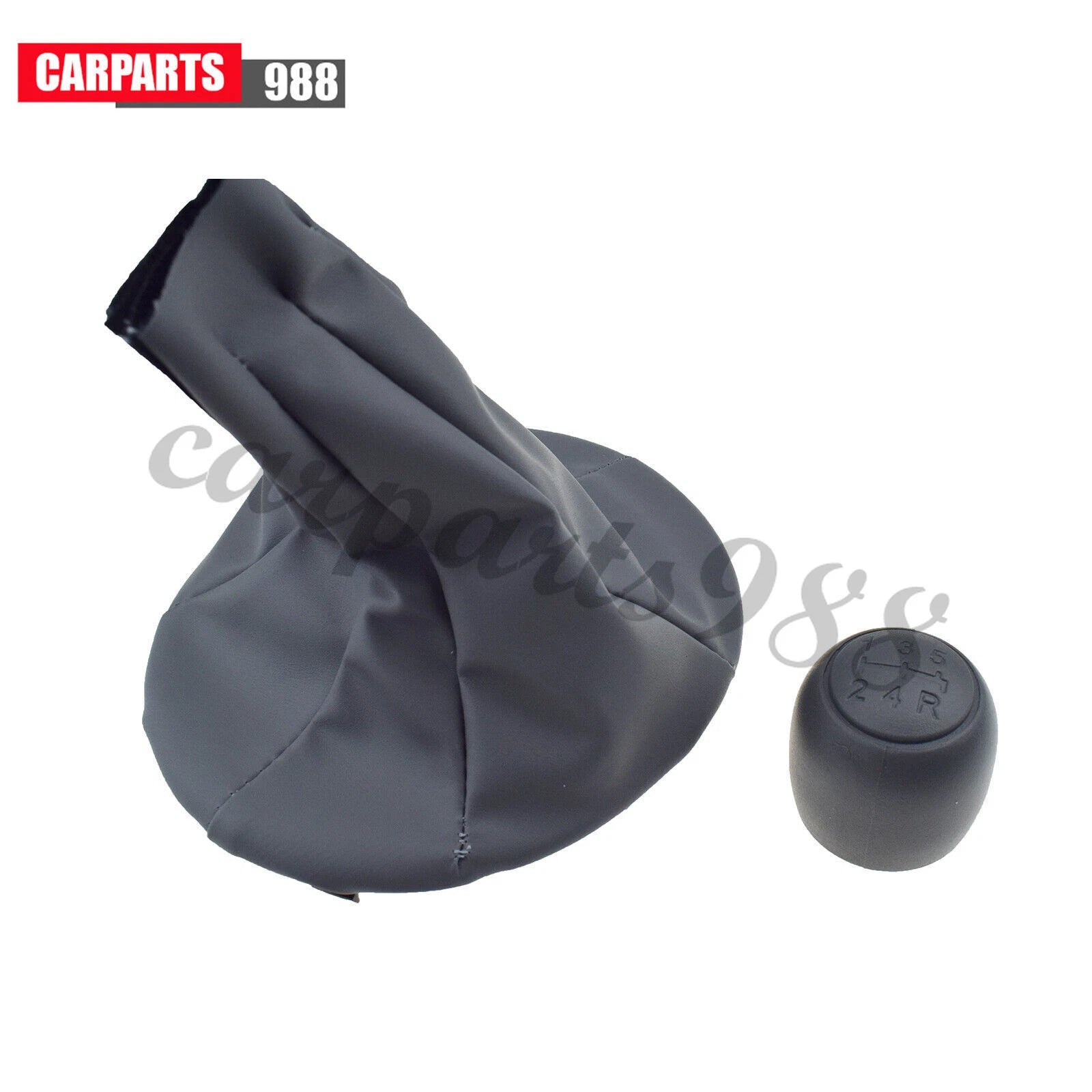 Car Gear Shift Knob Ball + Boot Case Cover For Fiat 500 500c 2007-13 Panda 03-12 6B93BC-57