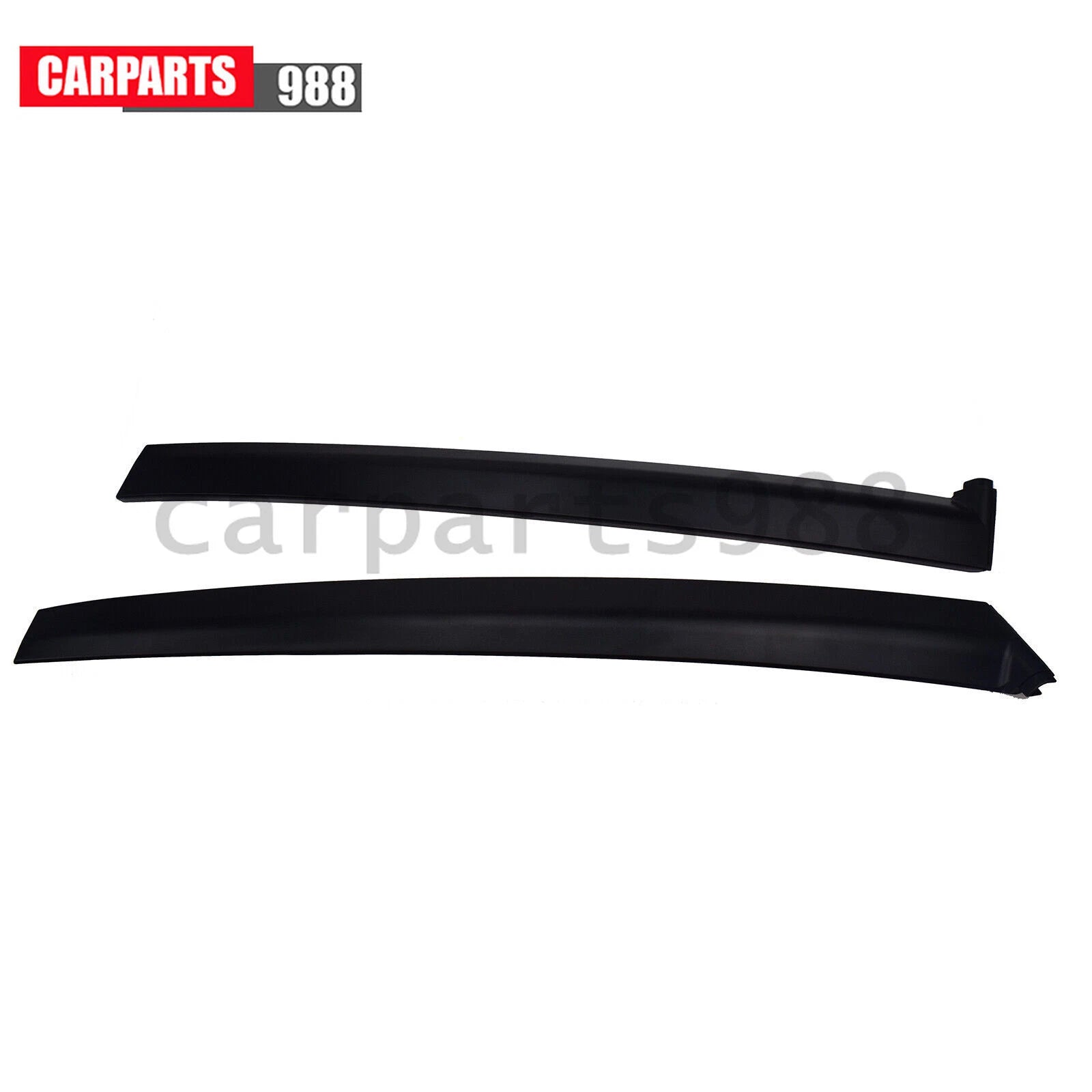 2Pcs Left & Right Door Garnish Trim Pillar Sash Black For 1992-1995 Honda Civic 6B93BC-57