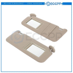 For 2013-2016 Toyota Venza Beige Pair Left & Right Side Sun Visor w/ Sunroof 6B93BC-57