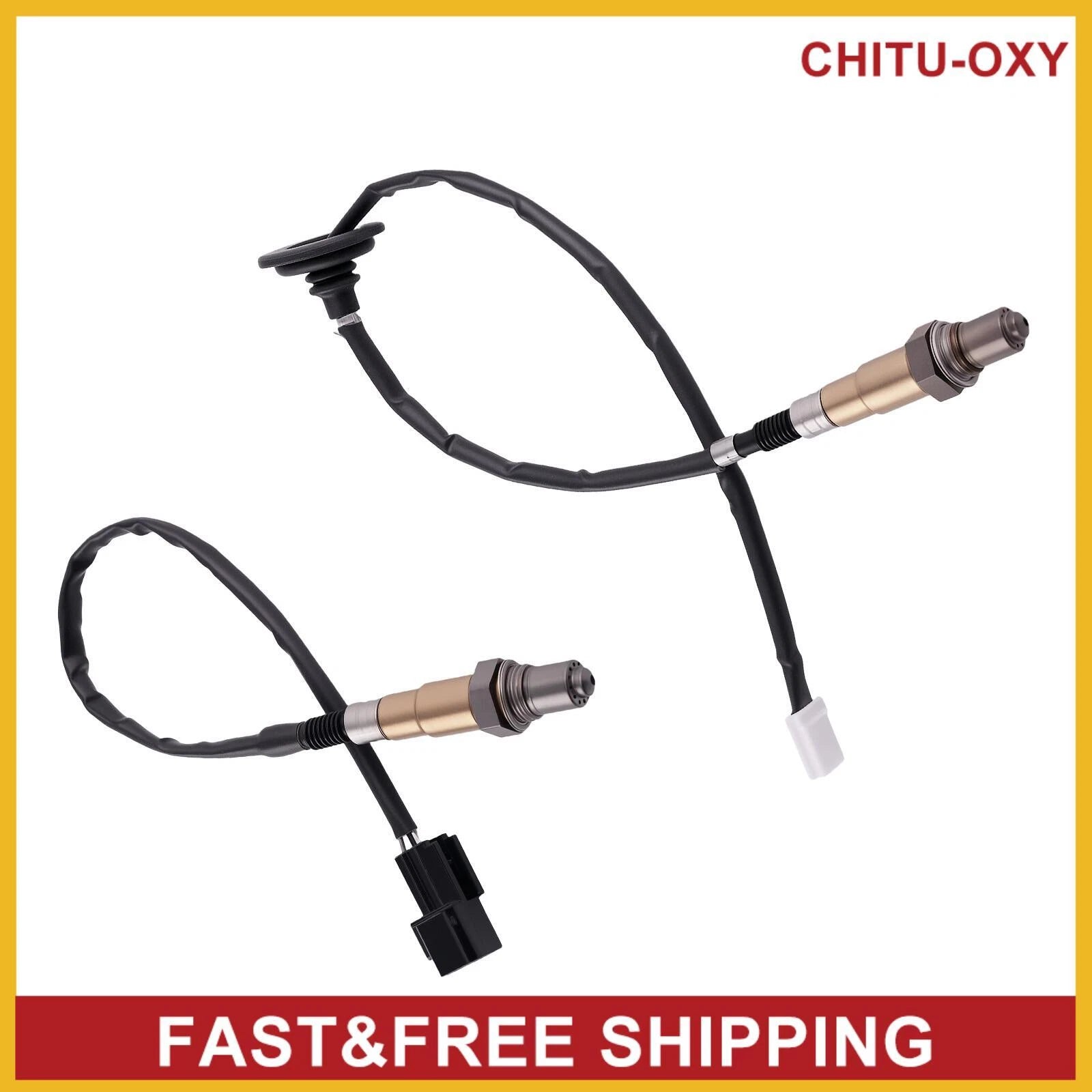 2PCS Upstream & Downstream O2 Oxygen Sensor for 2002-2006 Mitsubishi Lancer 2.0L 6B93BC-57