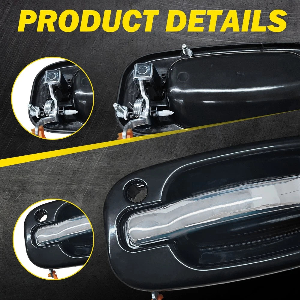 Set of 4 Outer Exterior Door Handles for 99-06 Chevrolet Silverado GMC Sierra EA 6B93BC-57