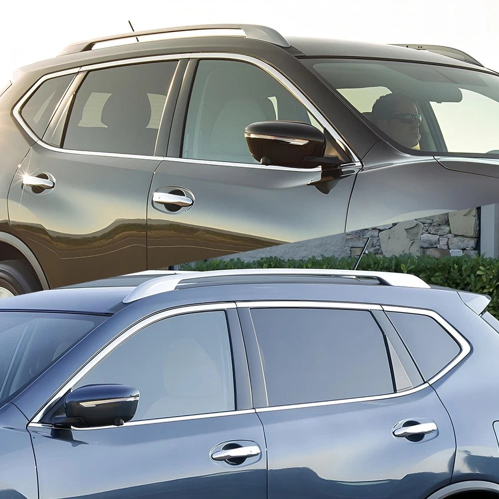 For Nissan Rogue 2014-2020 Mirror Black Pillar Post Window Door Trim Cover 8X EA 6B93BC-57