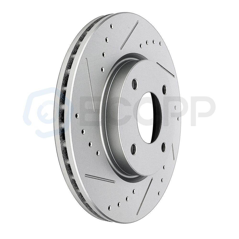 For Nissan 2009-2014 Cube 2007-2012 Sentra Versa Drill Front Brake Discs Rotors 6B93BC-57