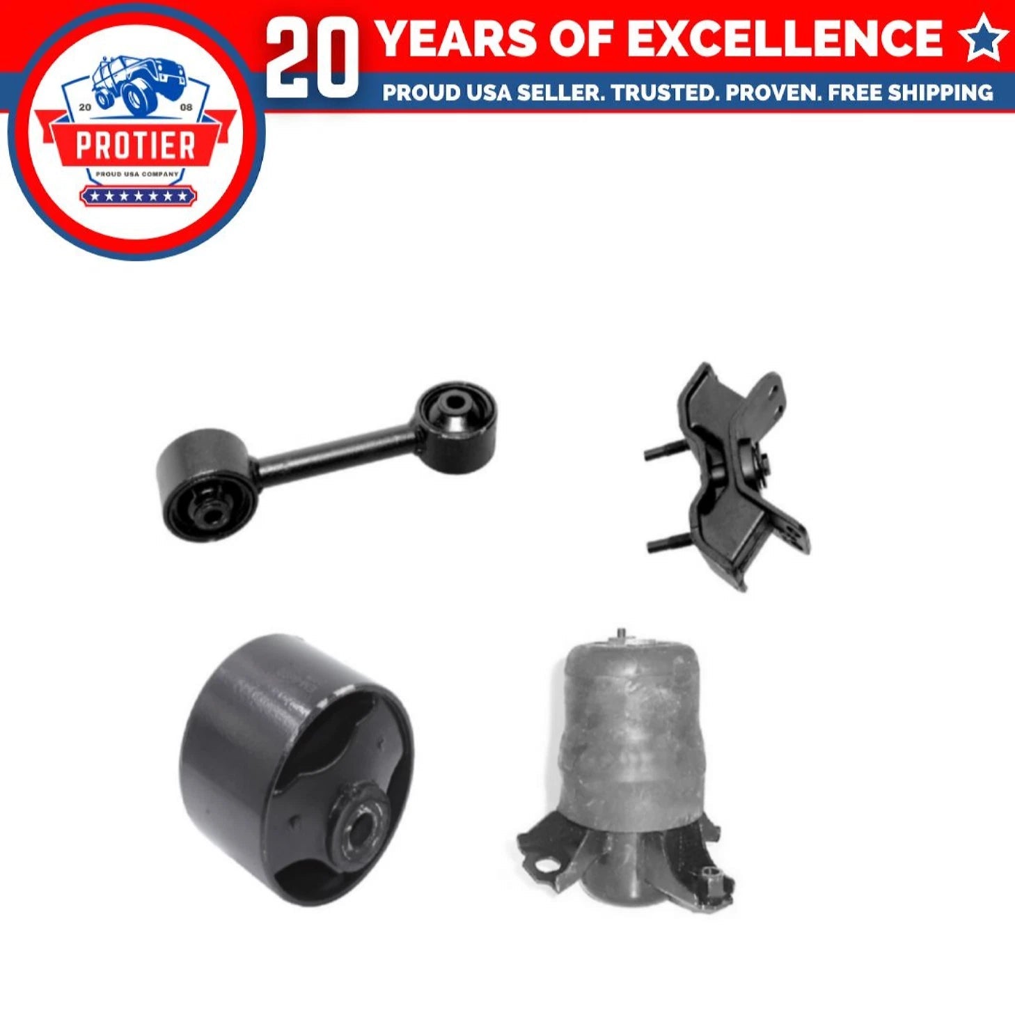 Motor & Trans Mount Set Compatible for 94-96 Lexus ES300 / 95-97 Toyota Avalon 6B93BC-57