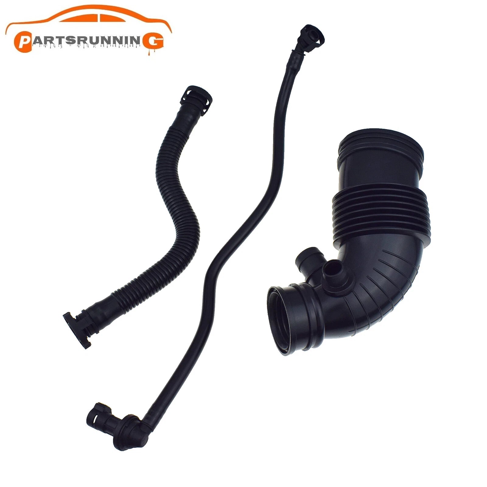 3PCS Air Duct Filtered Pipe Air Intake Hose Set For BMW F20 F21 F30 13717597586 6B93BC-57