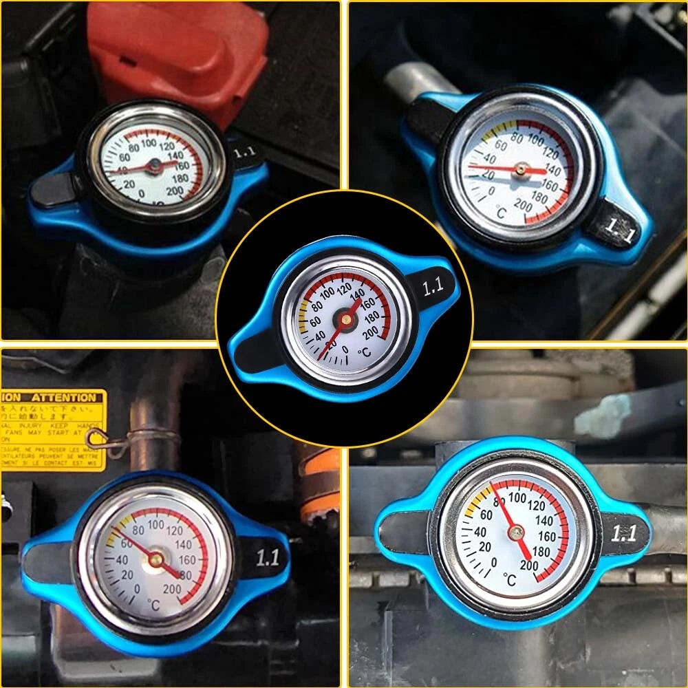 1.1Bar Small Head Car Vehicle Radiator Cap Water Temp Meter Thermostatic Gauge A 6B93BC-57