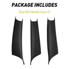 3Pcs Matte Black Inner Door Pull Handle Panel Cover For BMW X5 X6 E70 E71 E72 EA 6B93BC-57