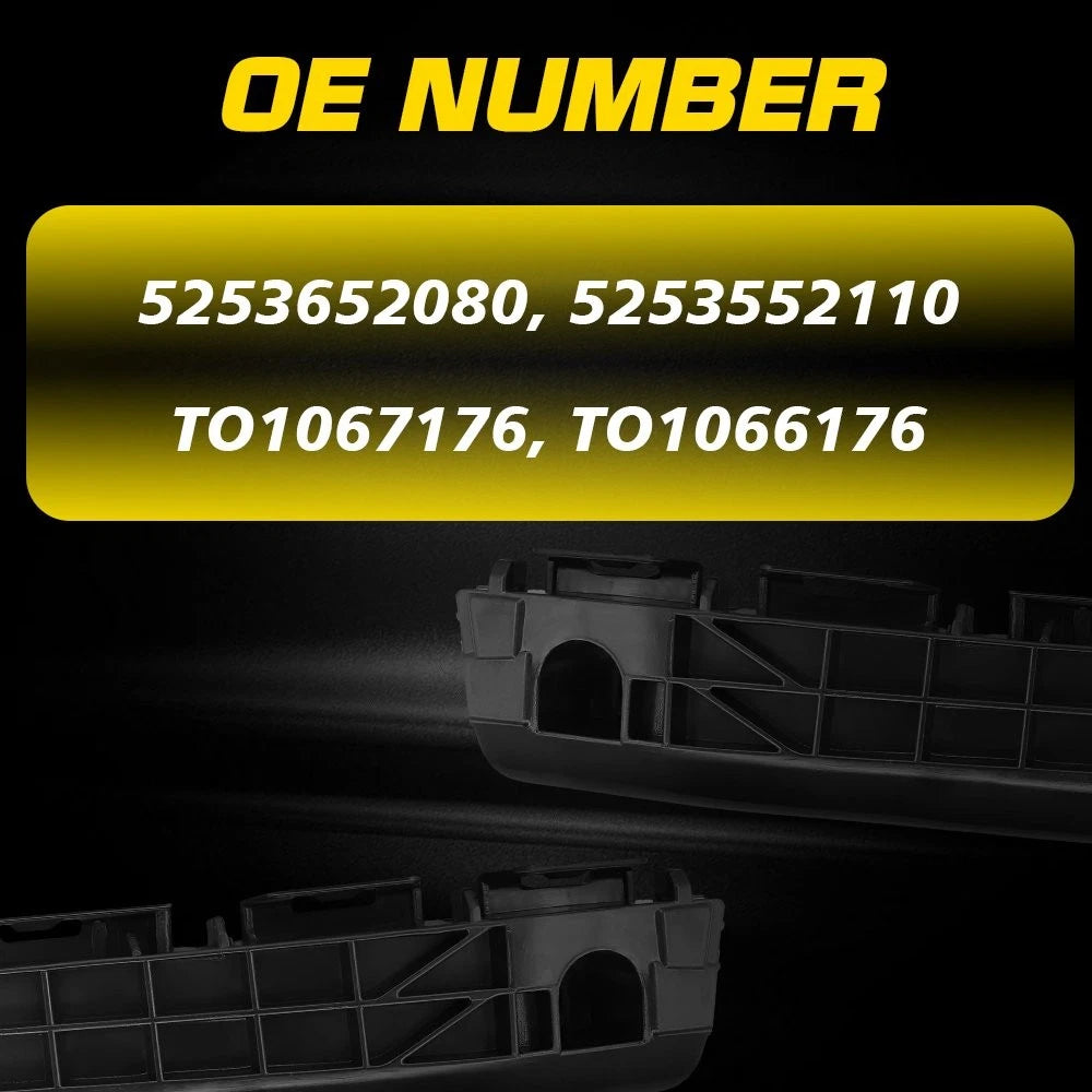 2PCS Left Right Side Front Bumper Brackets for 2012 2013 2014 Toyota Yaris EOA 6B93BC-57