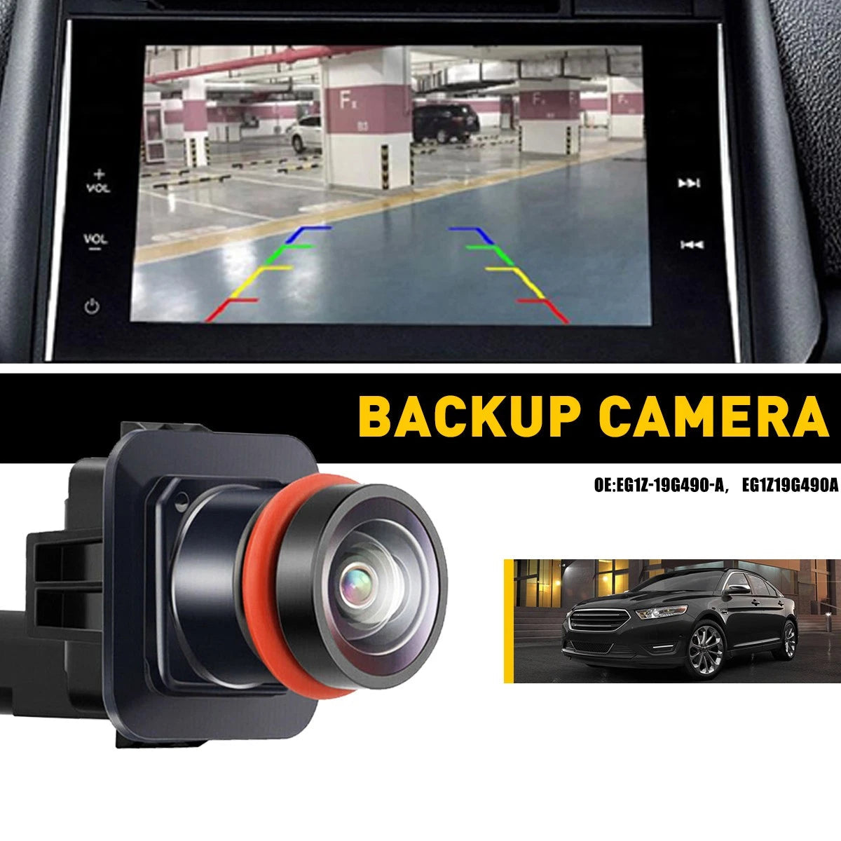 Fits 2013 2014 2015 -2019 2016 Ford Taurus Rear Backup View Camera EG1Z-19G490-A 6B93BC-57