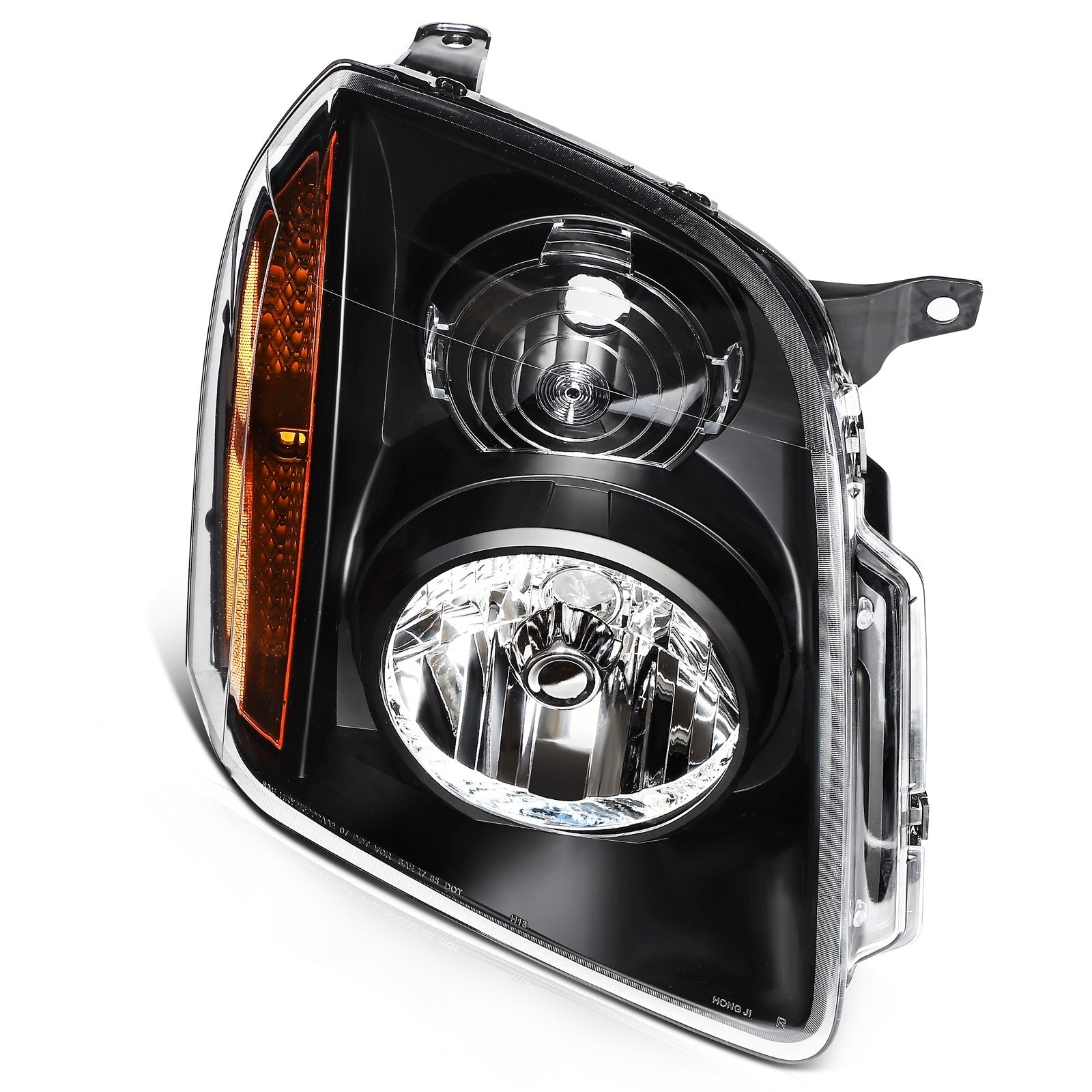 ECCPP Headlights Assembly For GMC Yukon Yukon XL 2007-2014 Pair Kit Black Amber KOEEP