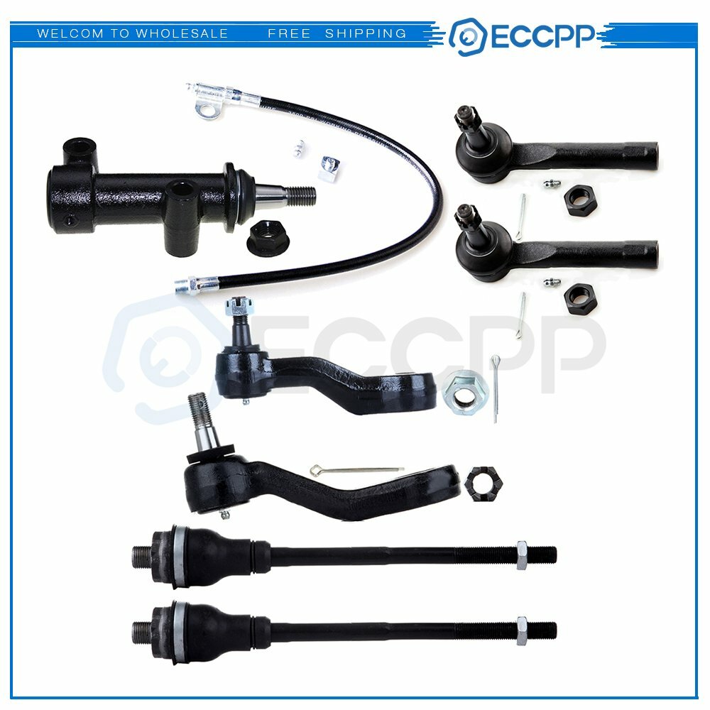 7pc Inner Outer Tie Rod 4-Groove Pitman Idler Arm for Suburban 1500 Tahoe Yukon 6B93BC-57