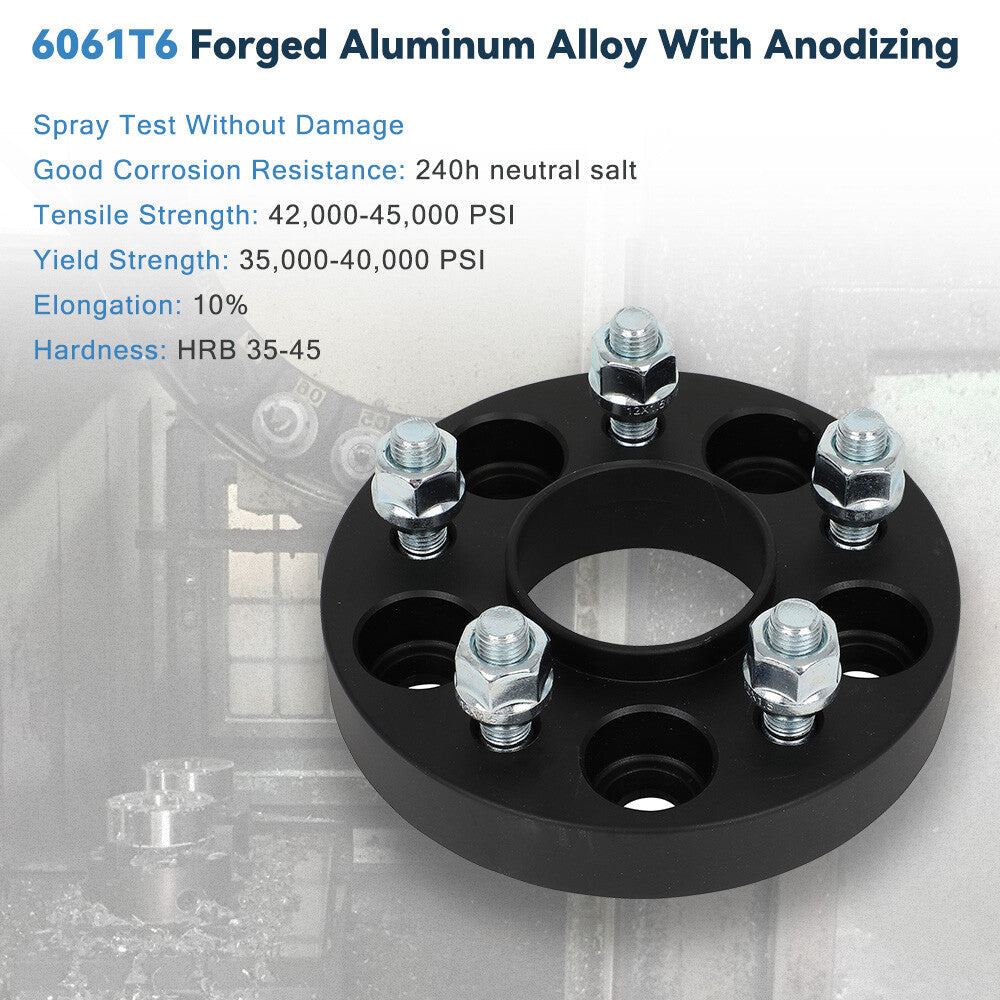 2 Pcs 1" 5x108 Hub Centric Wheel Spacers For Ford Escape Focus Transit Connect 6B93BC-57