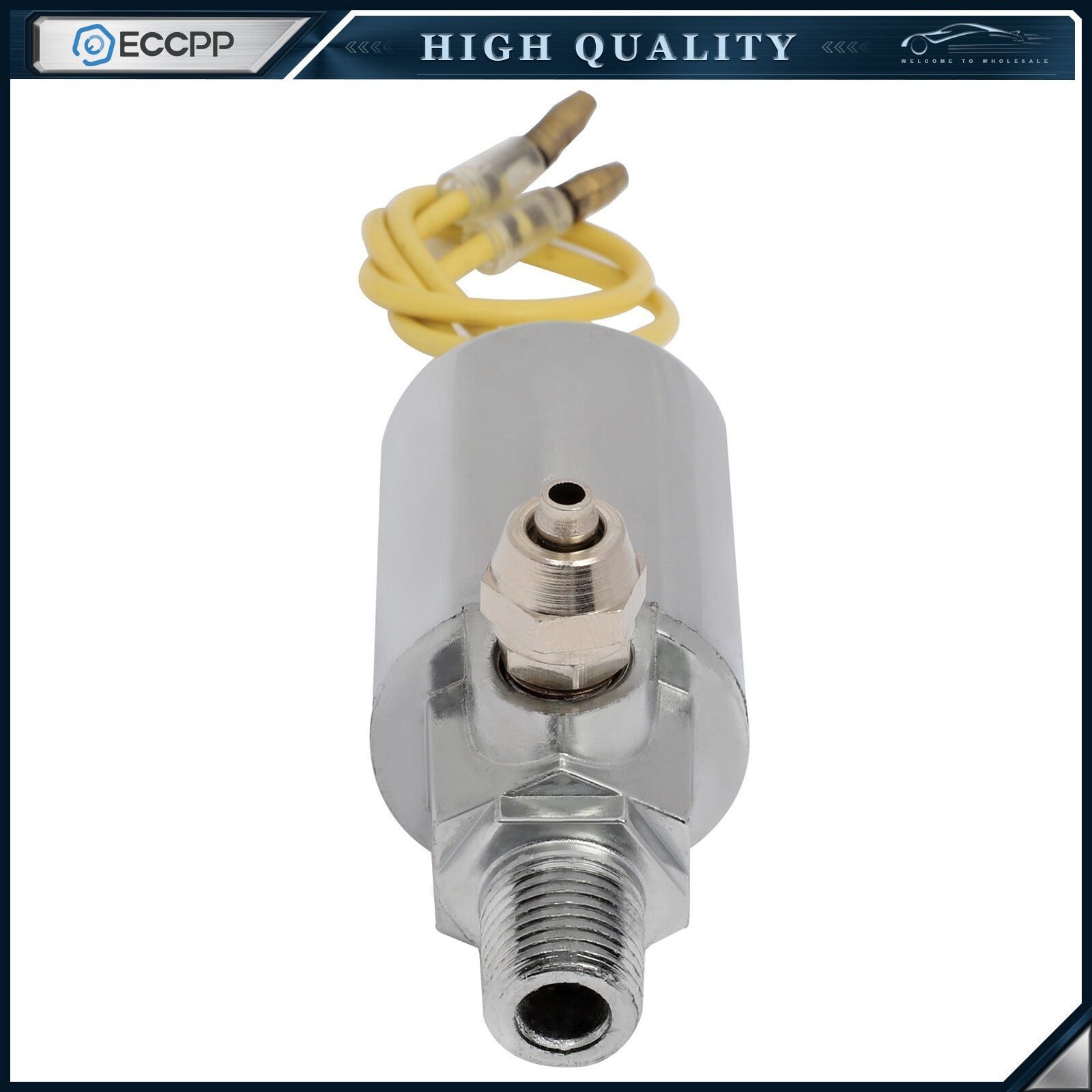 12V 150 PSI Chorme Solenoid Valve For Train Horn Air Tank Compressor ?" Air Tube 6B93BC-57