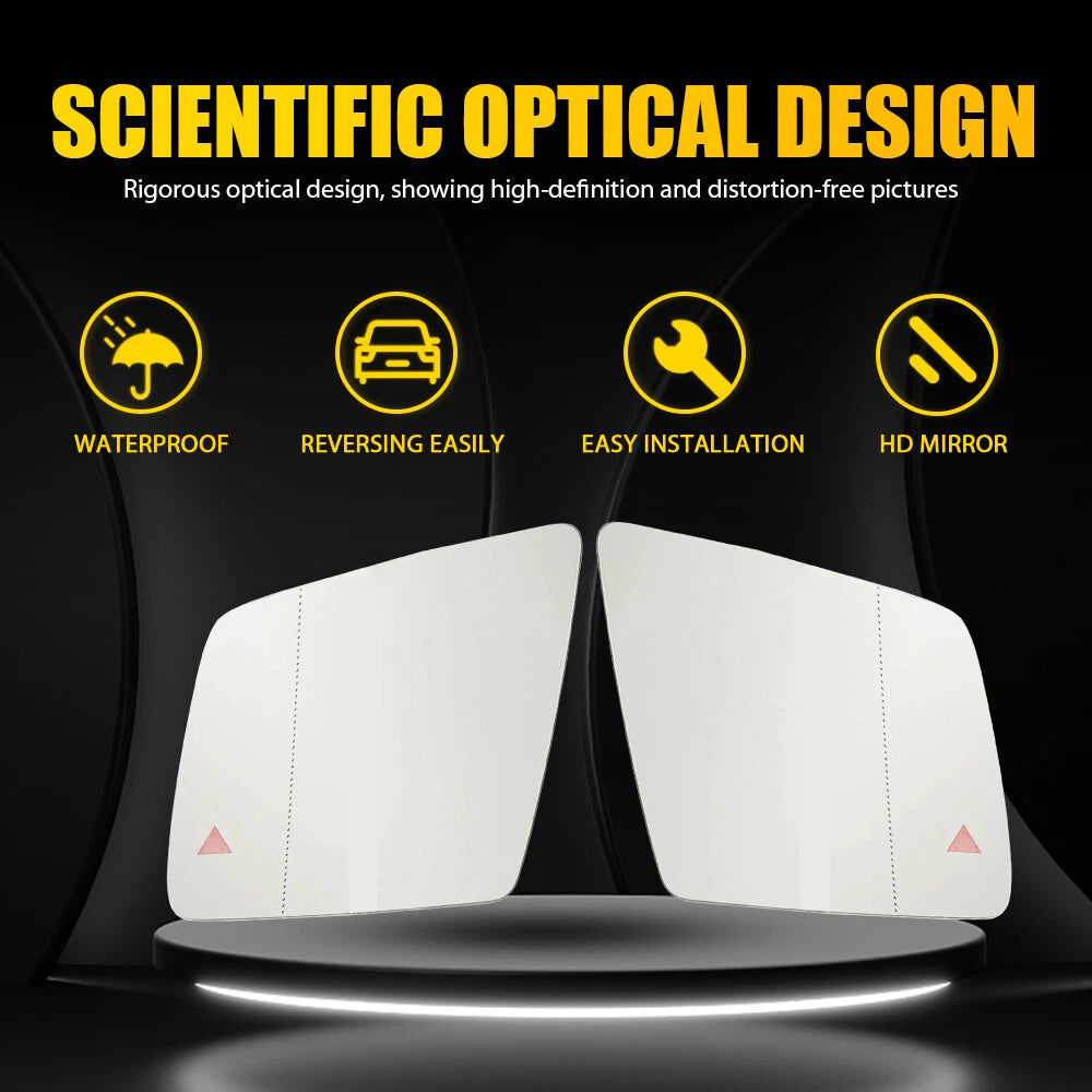 Heated Mirror Glass LH&RH W/Blind Spot For Mercedes-Benz W166 ML G GL GLE GLS EA 6B93BC-57