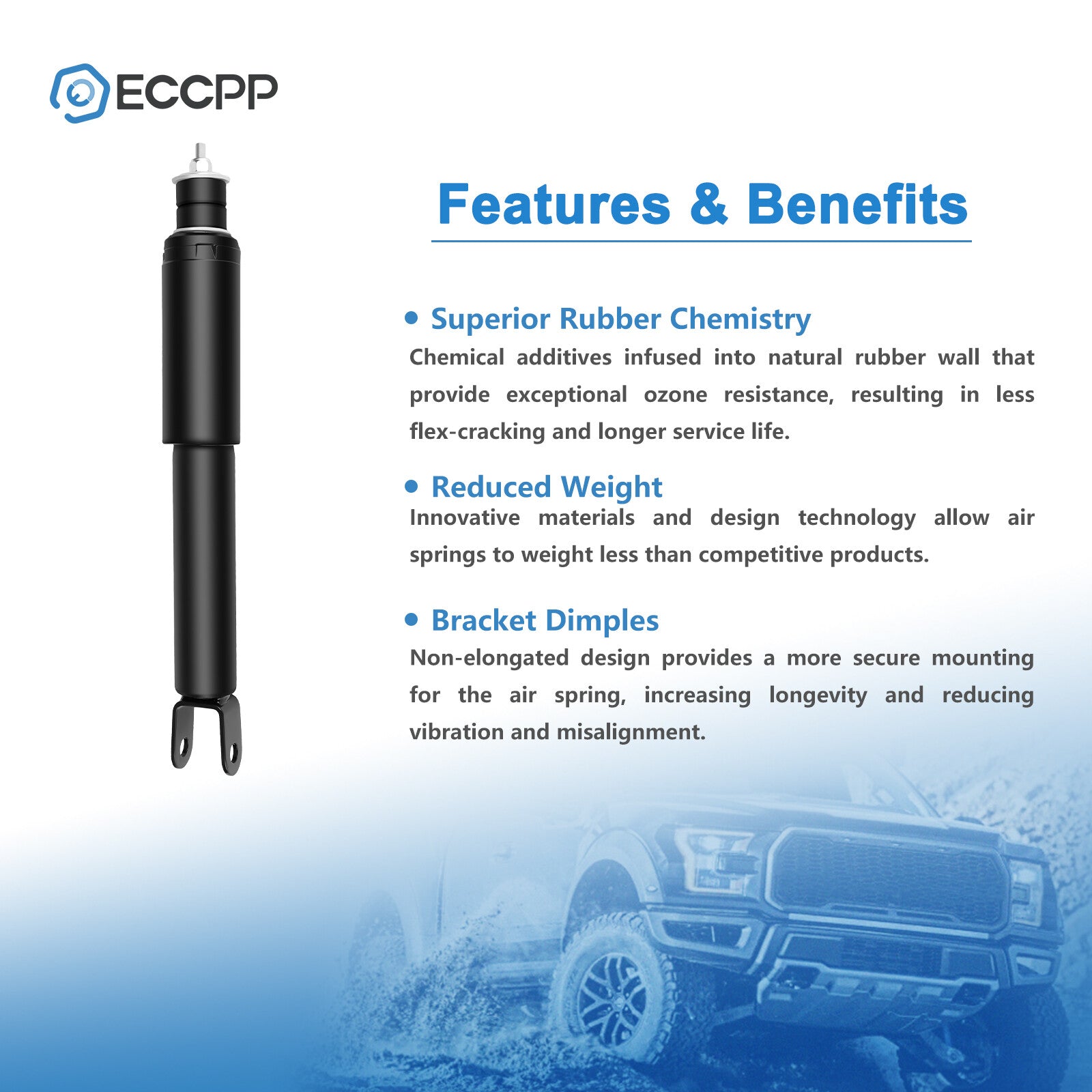 Front Air Suspension Shock For Cadillac Escalade Avalanche Suburban Yukon Tahoe 6B93BC-57