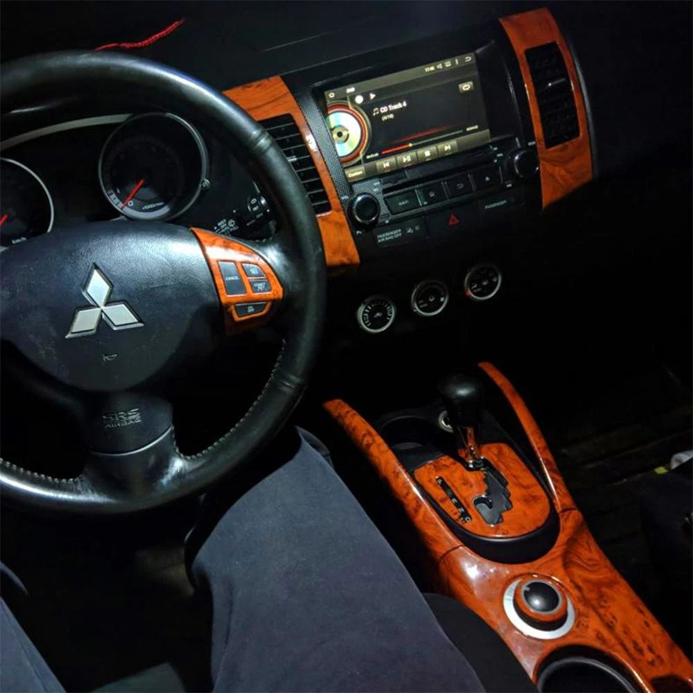 2X DIY Matte Glossy Wood Grain Textured Vinyl Sticker Wrap Car Home Interior Dec 6B93BC-57