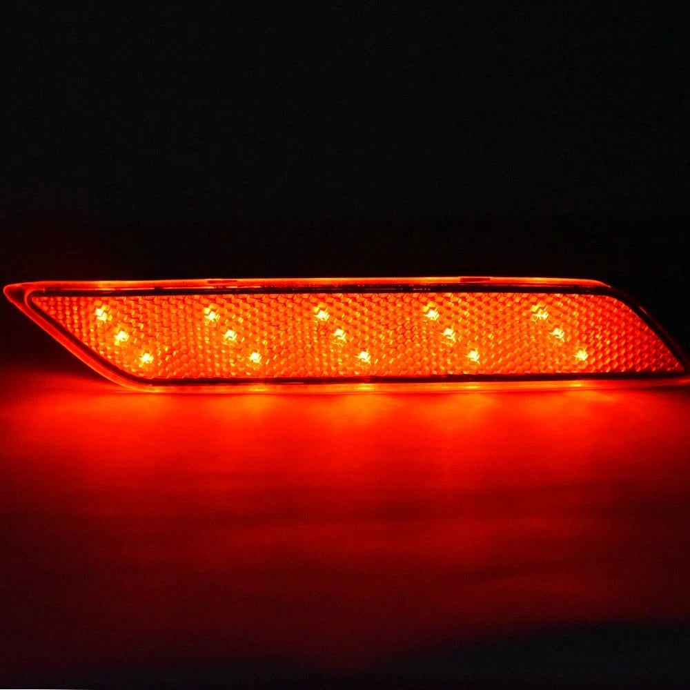 For 2013-2015 Honda Civic Sedan White Lens LED Rear Bumper Reflector Brake Light 6B93BC-57