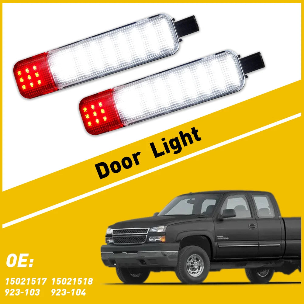 LED Door Courtesy Lights For 1995-2007 Chevy C/K Silverado Tahoe GMC Sierra EOA 6B93BC-57