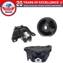 Front & Rear Engine Motor Mount Set for 1995 Dodge Stratus 2.0L 3PCS Replaces 6B93BC-57