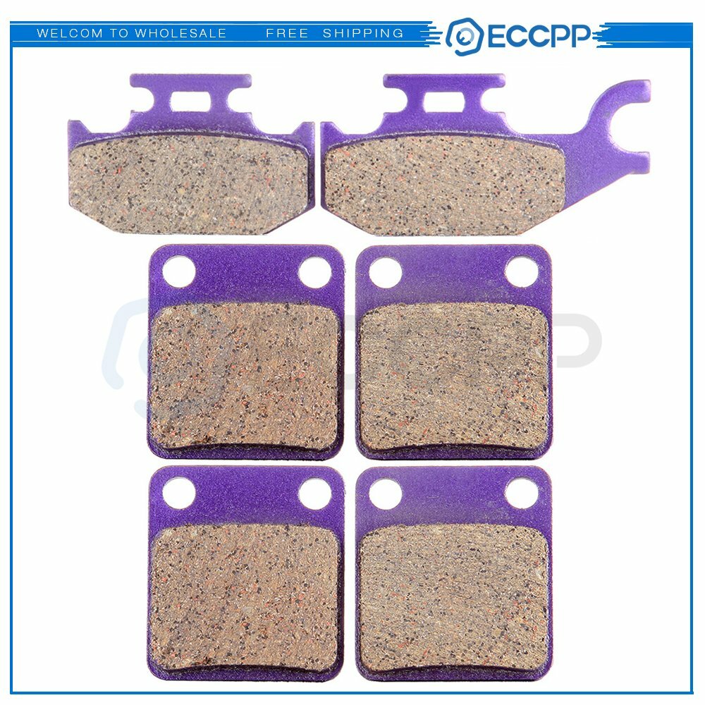 F + R 3 Pairs Brake Pads For Yamaha YFM400FA 4x4 Kodiak 400 00-06 Carbon Fiber 6B93BC-57