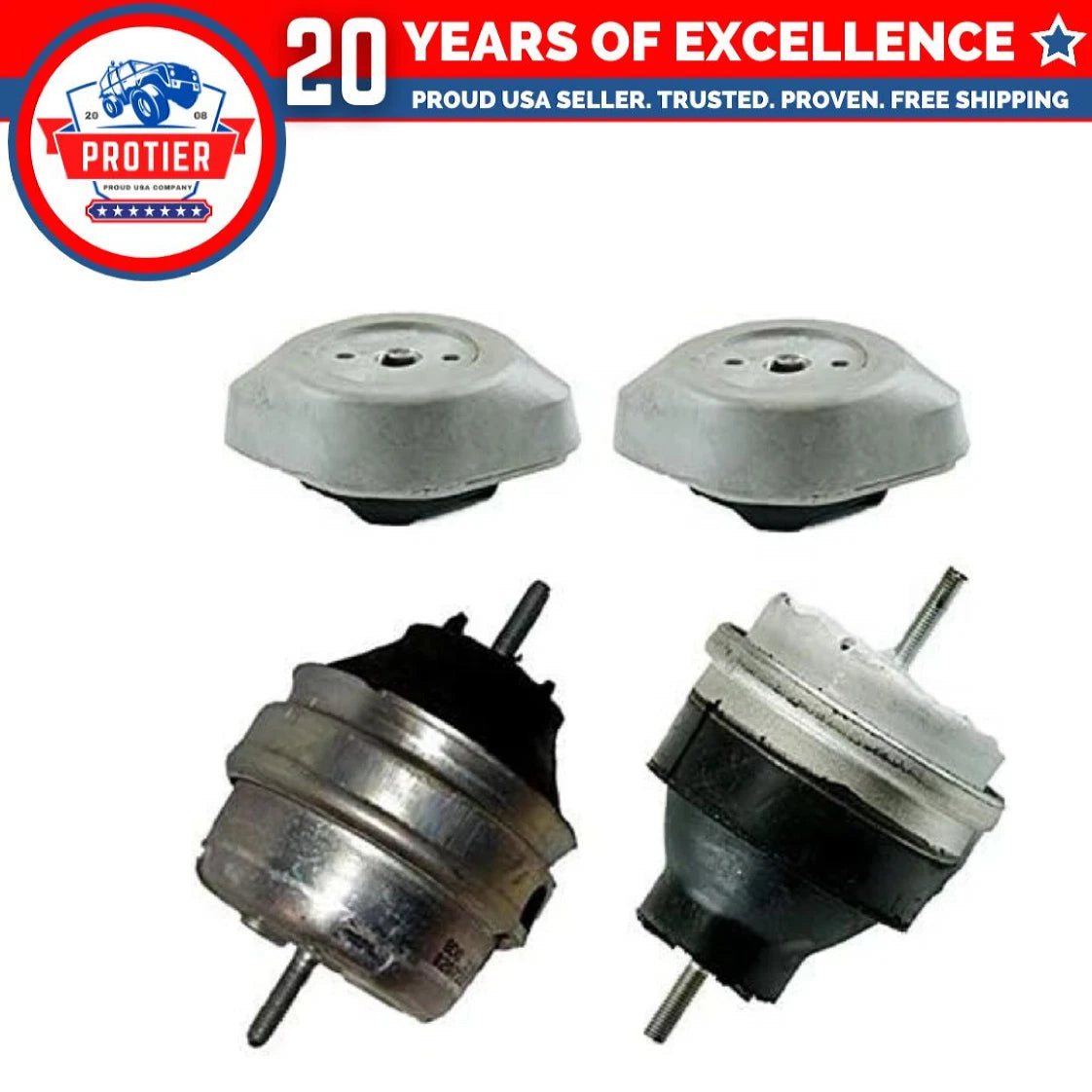 Motor & Trans Mount Set for 1998 - 2005 Audi A4 / Volkswagen Passat 1.8L 4PCS 6B93BC-57