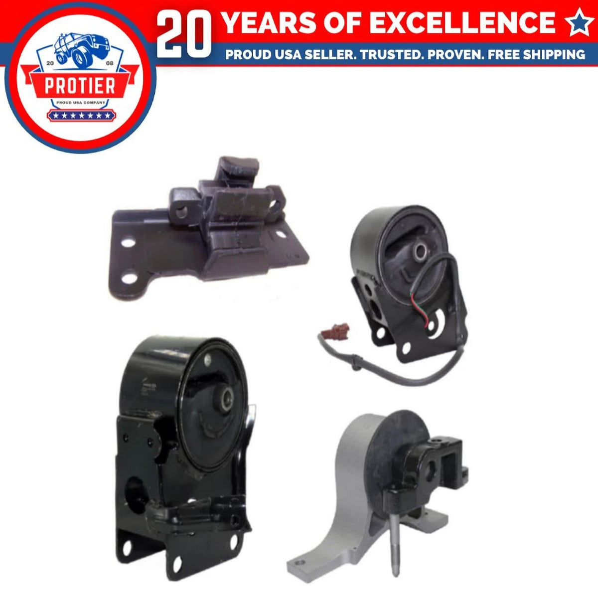 Motor & Trans Mount 4PCS Set fit 2004-2009 Nissan Quest 3.5L for Auto Trans 5Spd 6B93BC-57