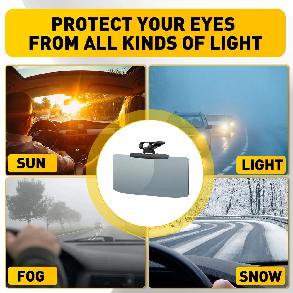 Car Shade For Sun Extend Visor Shield Anti Glare Extension Driving Universal EOA 6B93BC-57
