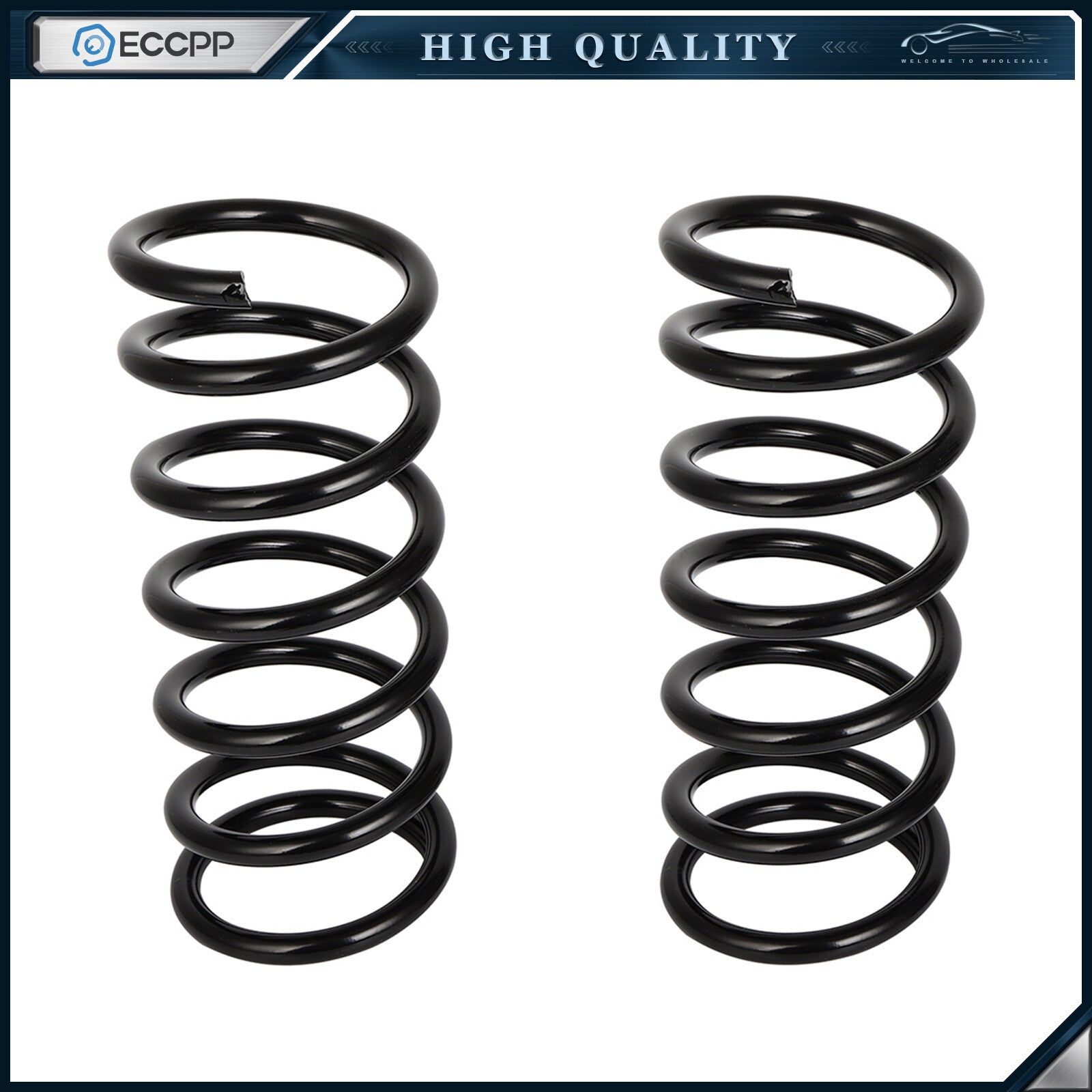 2x Rear Left & Right Coil Springs for Nissan 2007 2008 2009 2010 2011 2012 2013 6B93BC-57